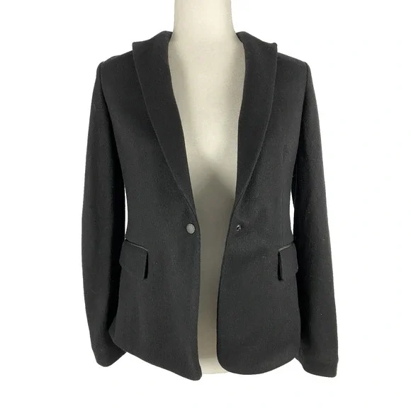 rag & bone Lexington Wool Blazer black jacket women size 0 Made In USA A003012